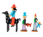 THREE WILLIAM ACCORSI FOLK ART