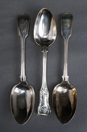 THREE WILLIAM IV SILVER SOUP S