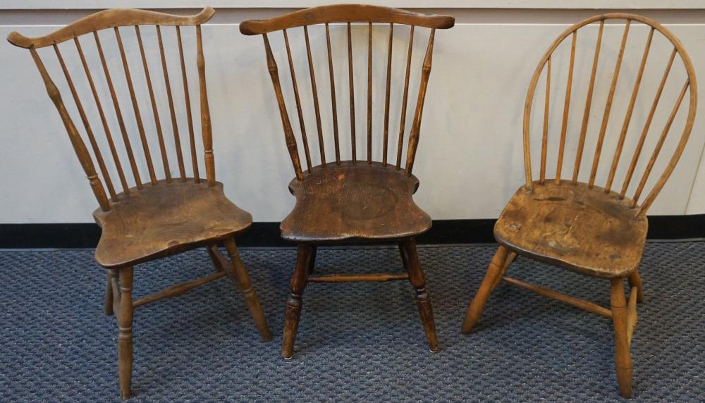 THREE WINDSOR STYLE FRUITWOOD