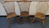 THREE WINDSOR STYLE FRUITWOOD