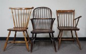 THREE WINDSOR STYLE FRUITWOOD