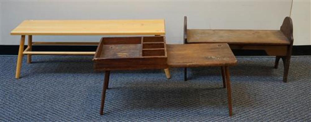 THREE WOOD BENCHESThree Wood