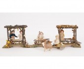 Three wood decorated bridges s