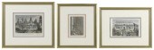 THREE WOOD ENGRAVINGS OF BUDDH
