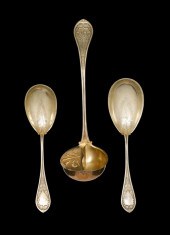Three Wood & Hughes sterling s