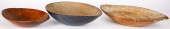THREE WOODEN TRENCHERS<br>Thre