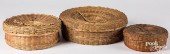 THREE WOODLAND INDIAN WOVEN LI