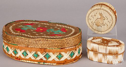 THREE WOODLANDS INDIAN QUILL AND