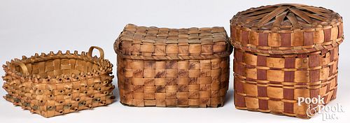 THREE WOODLANDS PAINTED SPLINT