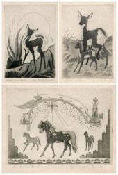 Three Woody Crumbo etchings (W