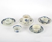 Three Worcester blue and white