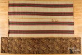 THREE WOVEN RUNNERS, 12' X 3'3