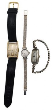 THREE WRISTWATCHESThree Wristw