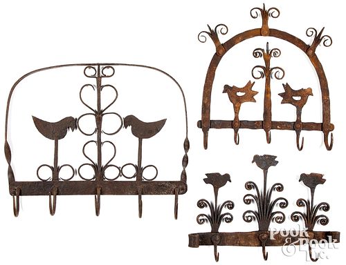 THREE WROUGHT IRON UTENSIL