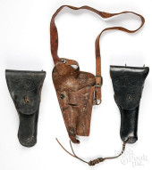 THREE WWII ERA US MILITARY LEA