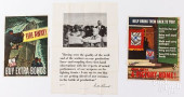 THREE WWII WAR POSTERS<br>Thre