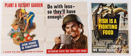 THREE WWII WAR POSTERSThree WWII