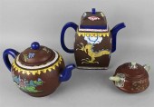 THREE YIXING TEAPOTSTHREE YIXI