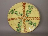 THROWN THREE COLOR SLIPWARE PL