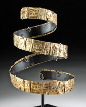 TIAHUANACO COPPER ORNAMENT W/
