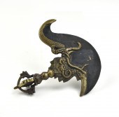 TIBET RITUAL AXE Tibet ritual