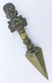 Tibetan 19th Cent. Bronze Phur