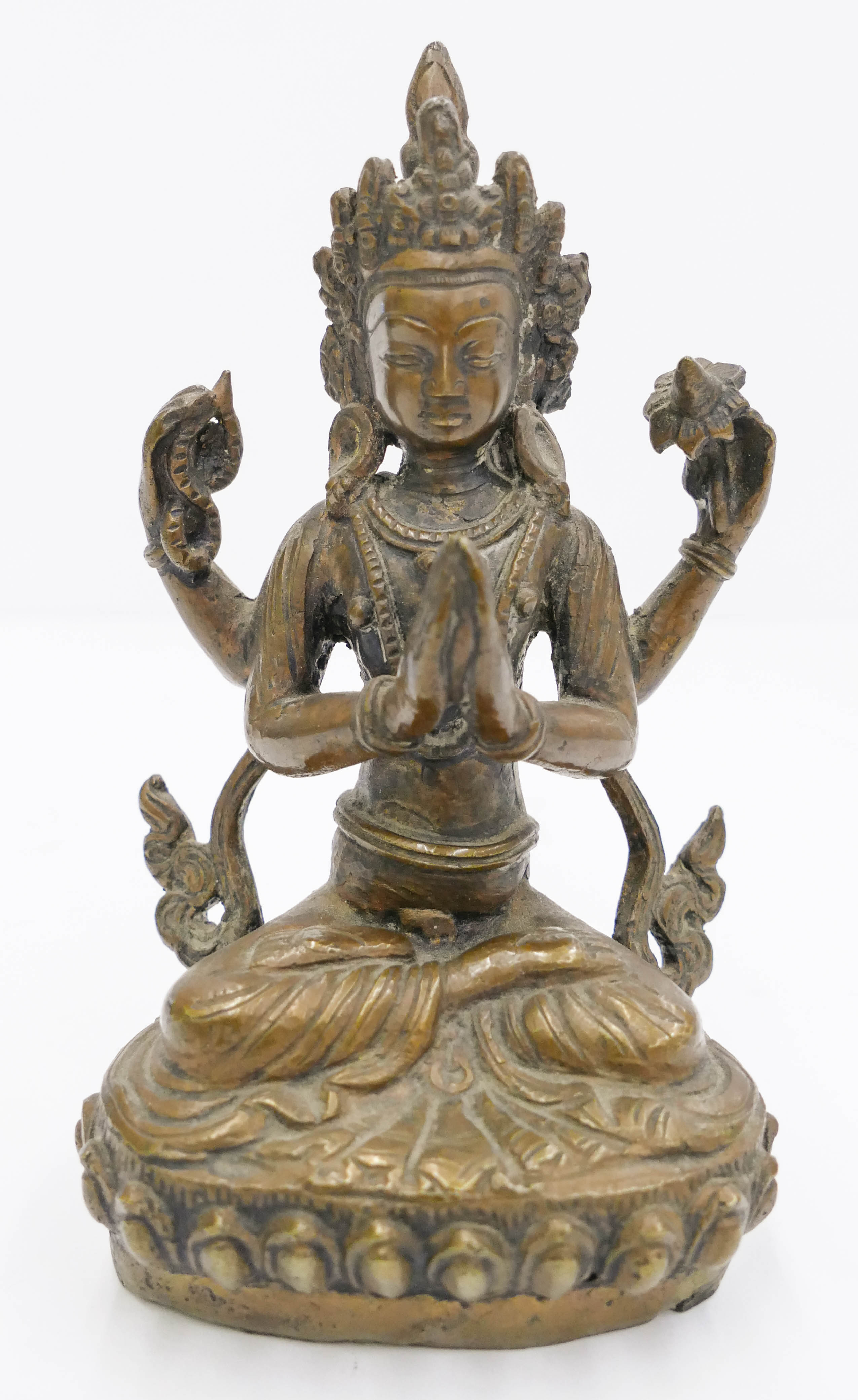 Tibetan 19th Cent. Bronze Seated