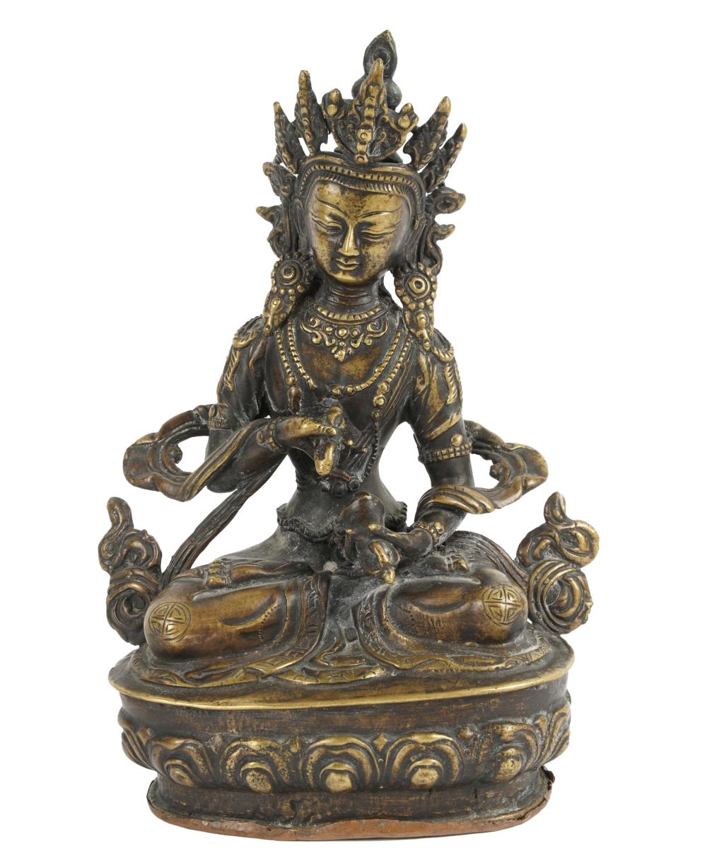 TIBETAN BRONZE BUDDHA FIGURETibetan