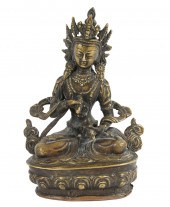 TIBETAN BRONZE BUDDHA FIGURETi