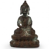 TIBETAN BRONZE BUDDHA STATUETT