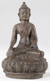 Tibetan Bronze Buddhaseated in