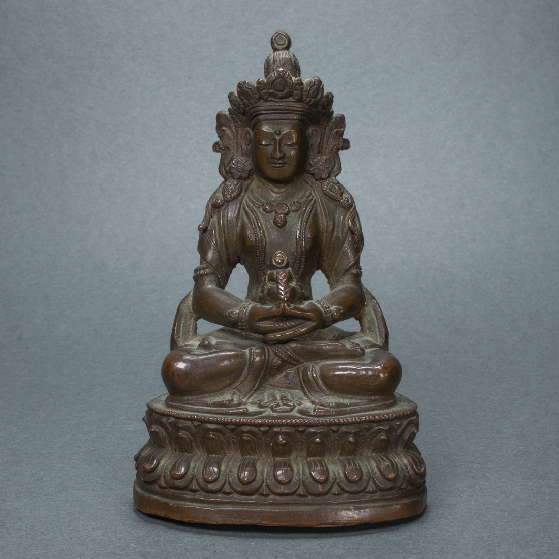 TIBETAN BRONZE FIGURE OF AMITAYUS