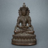 TIBETAN BRONZE FIGURE OF AMITA
