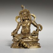 TIBETAN BRONZE FIGURE OF JAMBH