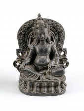 TIBETAN BRONZE FIGURE OF KUBER