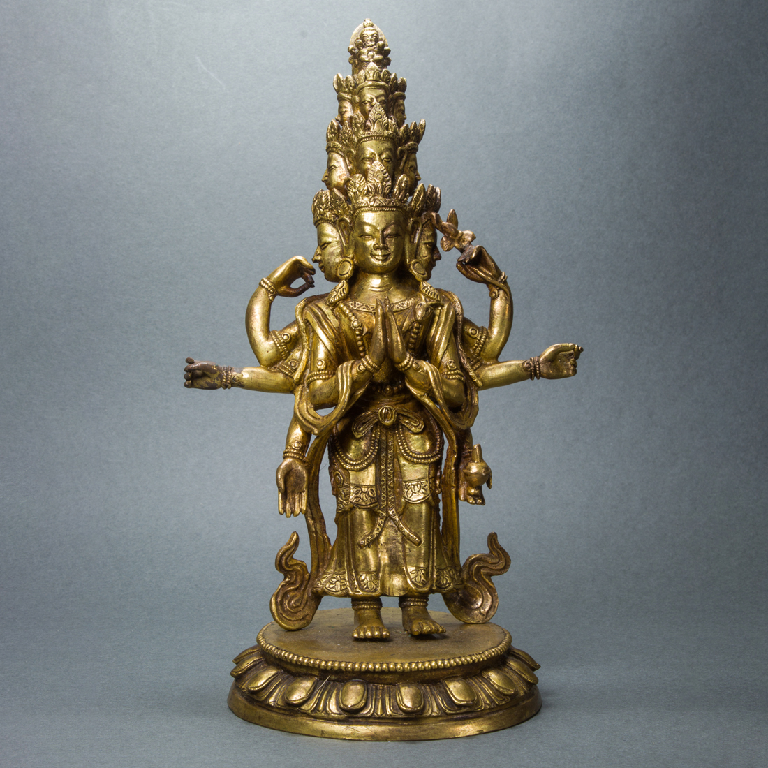 TIBETAN BRONZE FIGURE OF MAITREYA