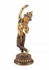 TIBETAN BRONZE FIGURE OF MAYAD