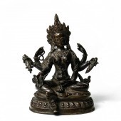 TIBETAN BRONZE FIGURE OF TARA