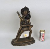 TIBETAN BRONZE FIGURE OF VAJRA