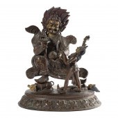 TIBETAN BRONZE FIGURES OF MAHA