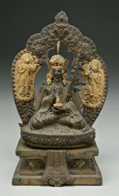 Tibetan bronze of Guru Rinpoch