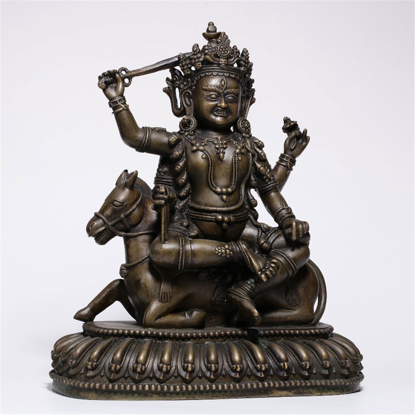 TIBETAN BRONZE SEATED BUDDHIST