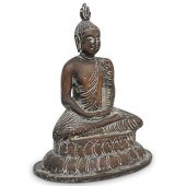 TIBETAN BUDDHA BRONZE SCULPTUR