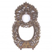 TIBETAN BUDDHIST CARVED GILT W