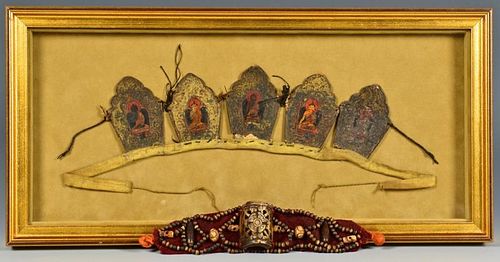 TIBETAN BUDDHIST CROWN RINGGA &