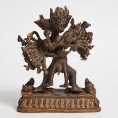 Tibetan Buddhist Gilt Bronze F