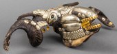 TIBETAN BUDDHIST GOAT SKULL &