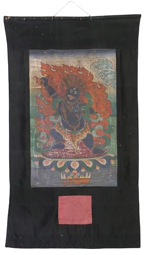 TIBETAN BUDDHIST HAND-PAINTED
