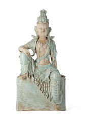 TIBETAN CELADON GLAZED STONEWA