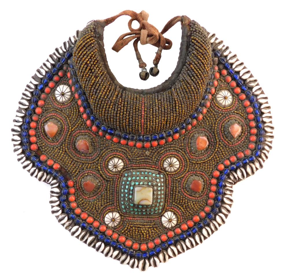 TIBETAN CEREMONIAL COLLAR WITH A